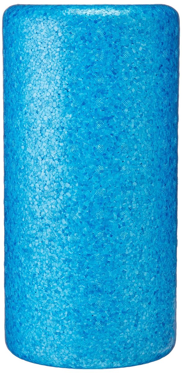 AmazonBasics High-Density Round Foam Roller | 12-inches, Blue (Renewed)
