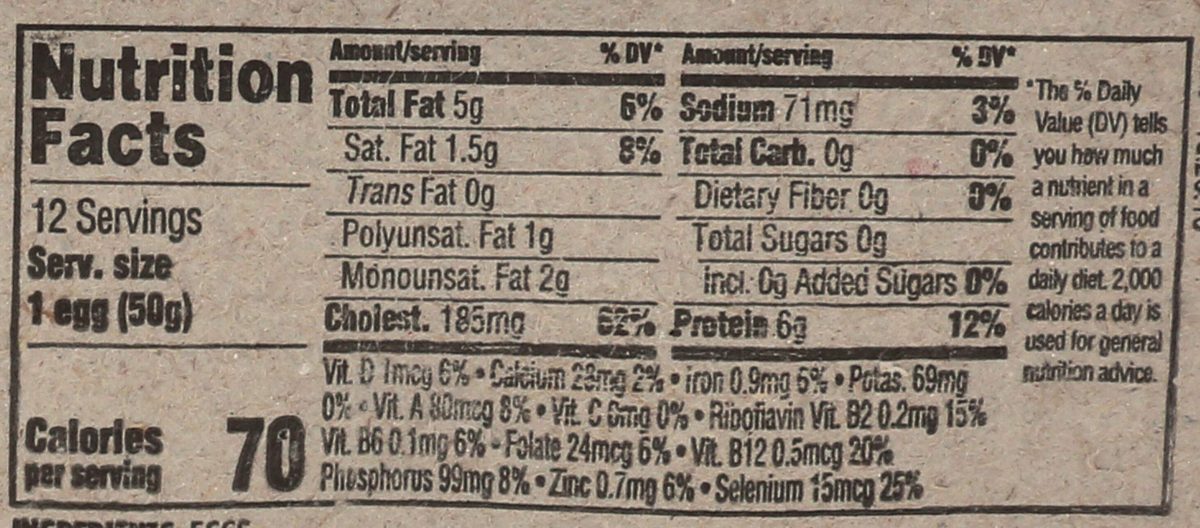 365 EVERYDAY VALUE Brown Large Grade A Eggs, 12 CT