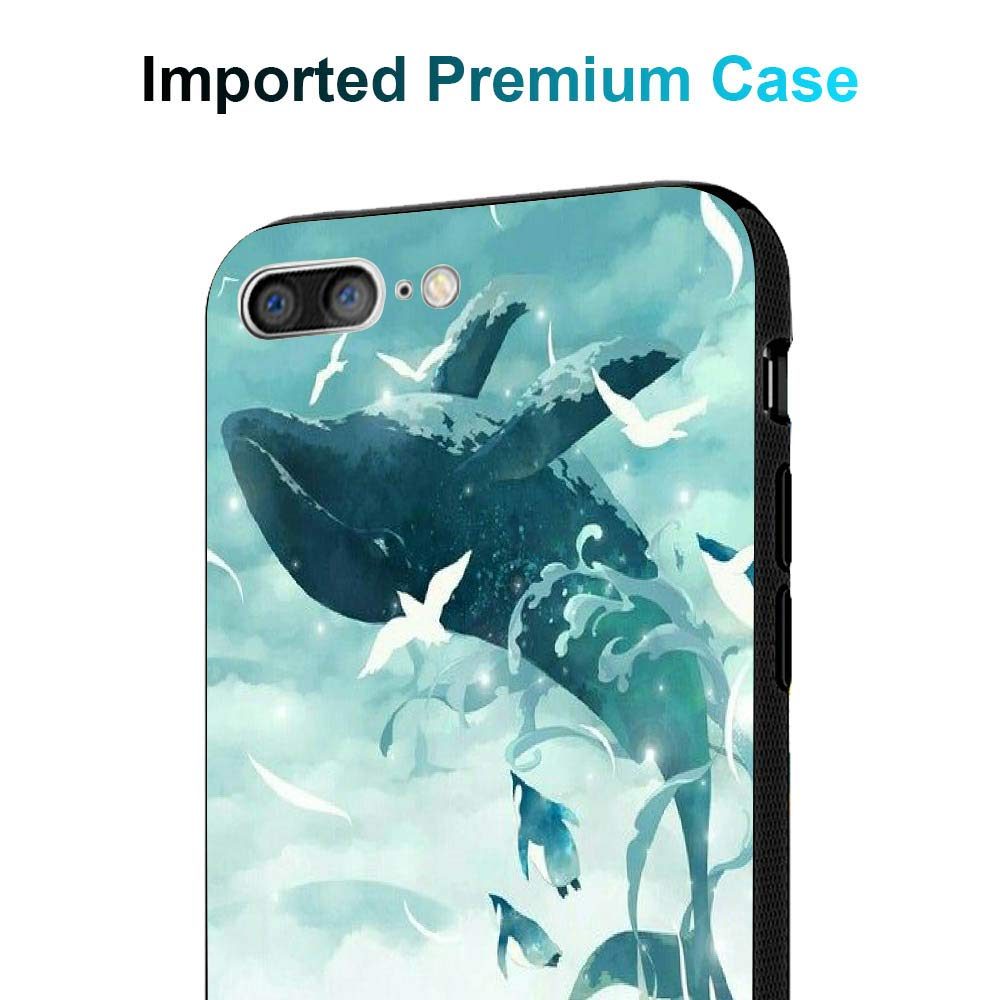 Amazon Brand - Solimo Designer Ocean Whale Hard Back Case Mobile Cover for Apple iPhone 8 Plus / 7 Plus (D1253)