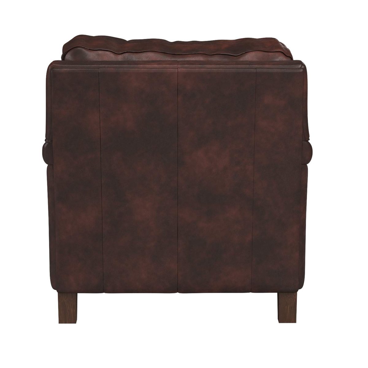Amazon Brand – Stone & Beam Brandeberry Leather Chair, 38"W, Driftwood