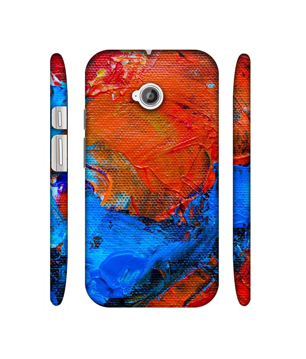 Amazon Brand - Solimo Designer Wax Color On Canvas 3D Printed Hard Back Case Mobile Cover for Motorola Moto E 2nd Generation