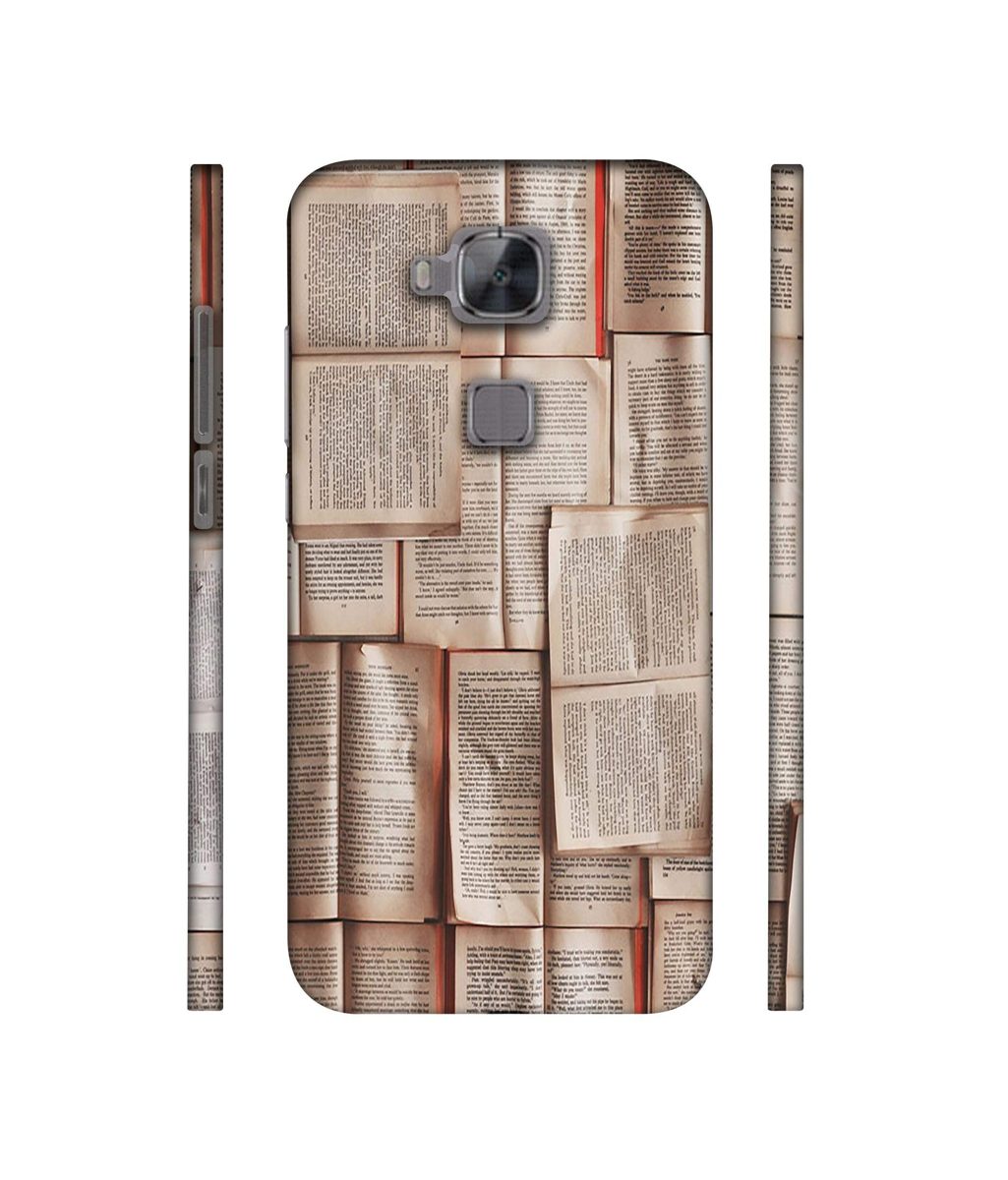 Amazon Brand - Solimo Designer Books Texture 3D Printed Hard Back Case Mobile Cover for Huawei G8