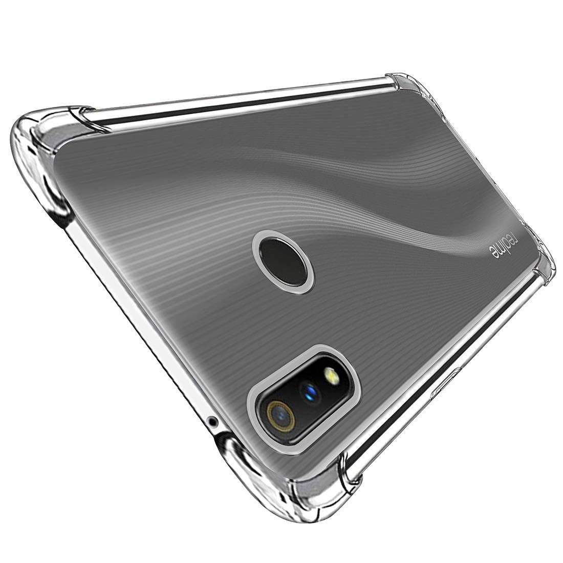 Amazon Brand - Solimo Mobile Cover (Soft & Flexible Back case) for Realme 3 Pro (Transparent)