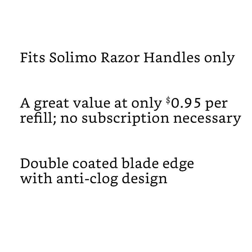 Solimo 3-Blade Razor Refills for Men with Dual Lubrication, 12 Cartridges (Fits Solimo Razor Handles only) & 3-Blade MotionSphere Razor for Men with Dual Lubrication, Handle & 2 Cartridges