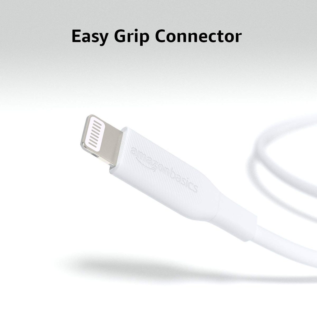 AmazonBasics USB-C to Lightning Cable, MFi Certified Apple Charger for iPhone 11 Pro/11 Pro Max - White, 3-Foot