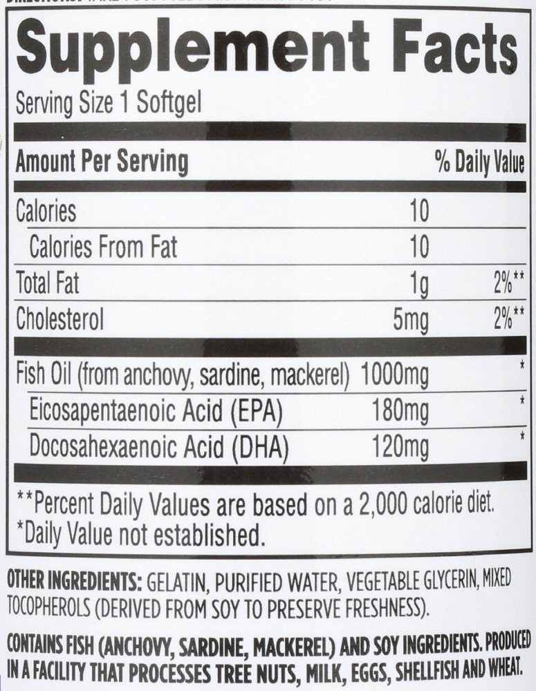 365 Everyday Value, Fish Oil, 100 ct