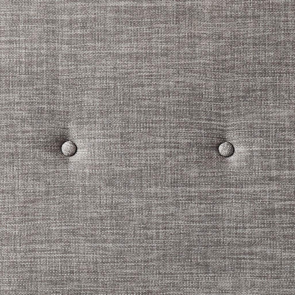 Ravenna Home Haraden Modern Rectangular Button-Tufted King Headboard, 82"W, Grey