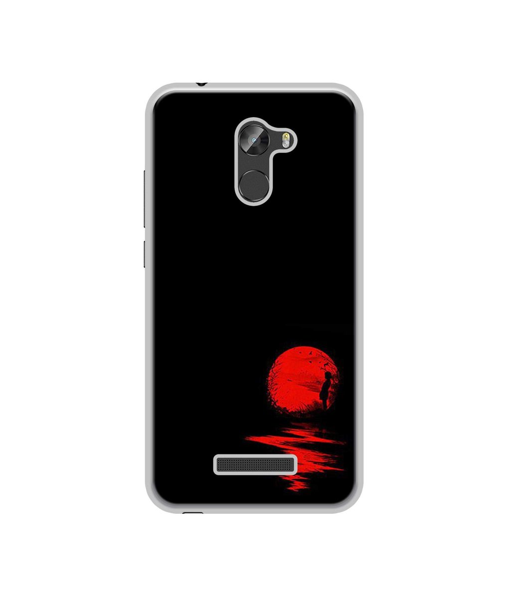 Amazon Brand - Solimo Designer Red Moon UV Printed Soft Back Case Mobile Cover for Gionee X1S