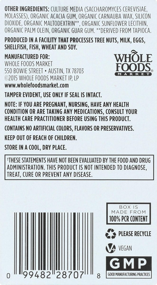 Whole Foods Market, Food-Cultured Women's +40 Multi, 60 ct