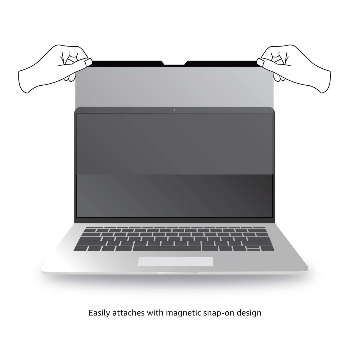 AmazonBasics Slim Magnetic Privacy Screen Filter for 15 Inch MacBook Pro