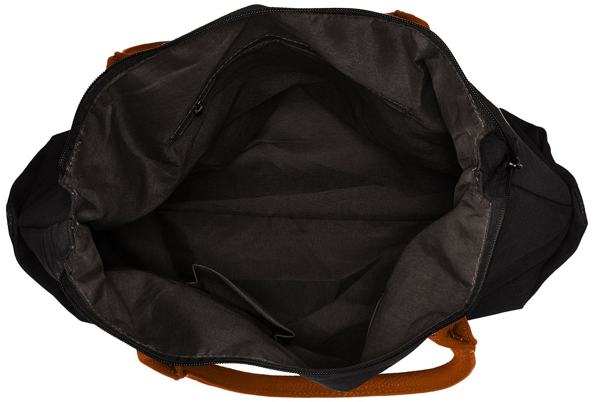 handbag Stella, Black Cognac