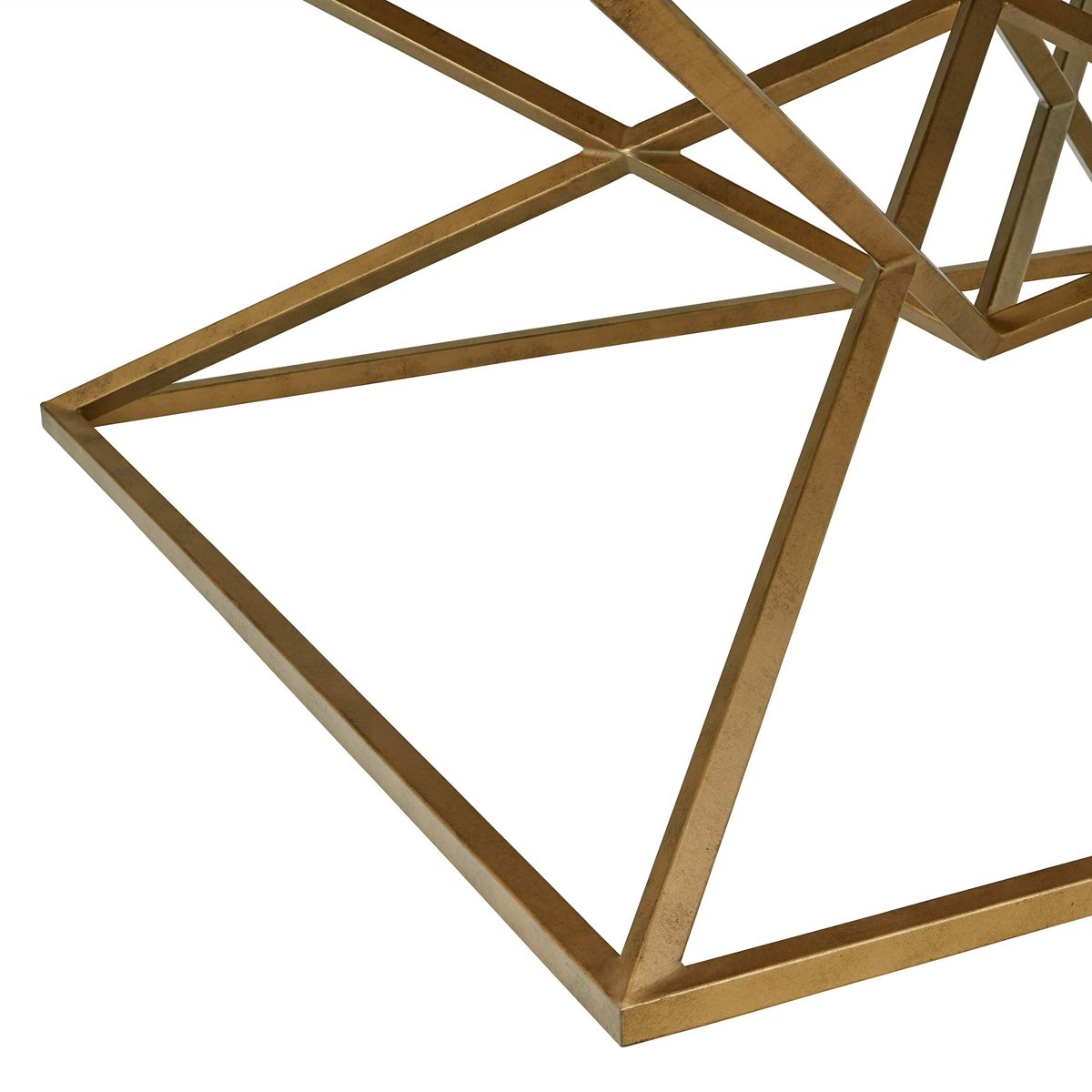Amazon Brand – Rivet Modern Pine-Topped Coffee Table, 39.37"W, Brushed Natural Antique Copper