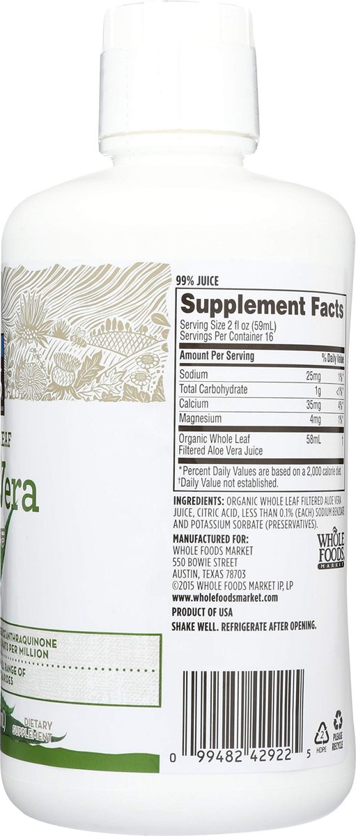 365 Everyday Value, Whole Leaf Aloe Vera Juice, 32 fl oz