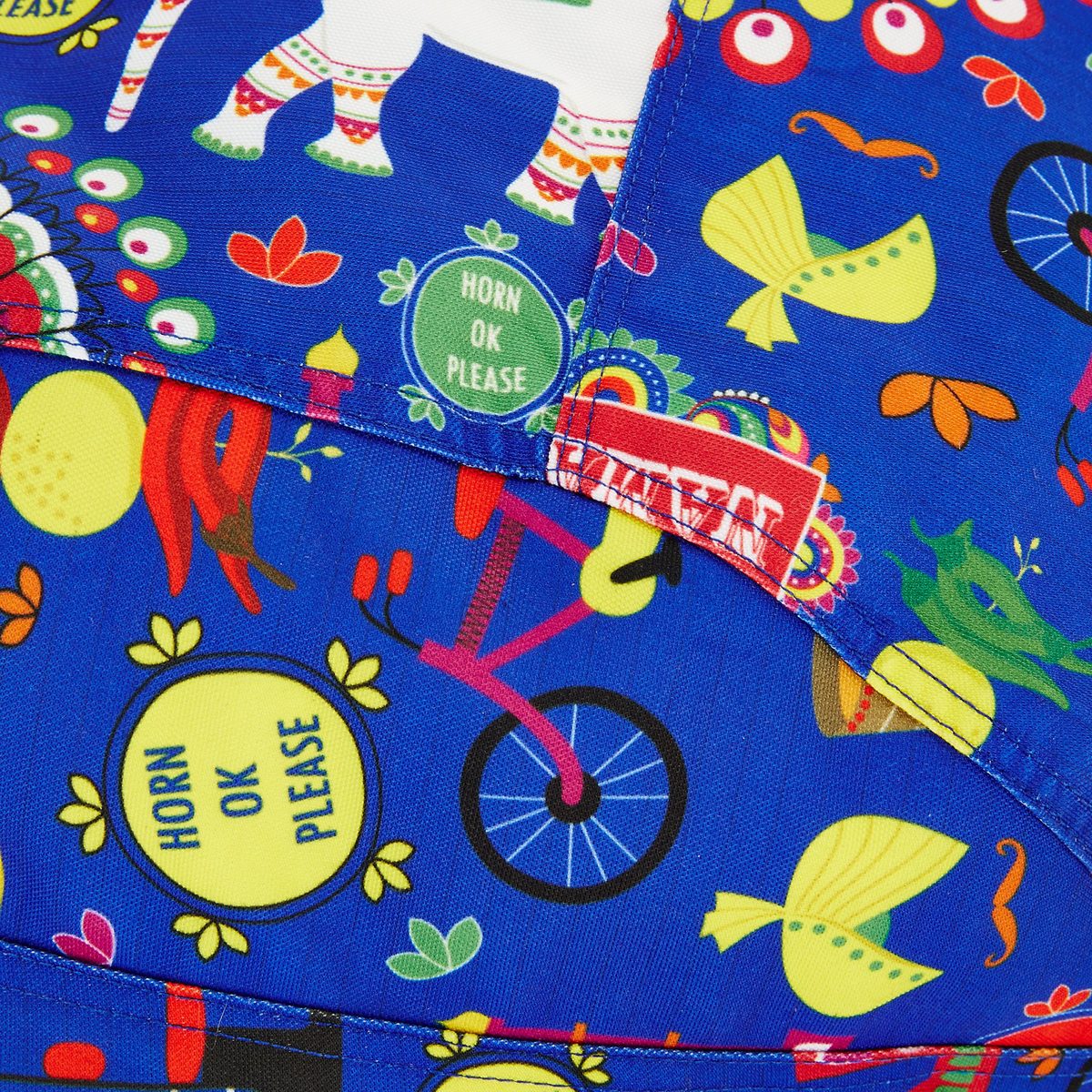 Amazon Brand - Solimo Summer Blues XXL Printed Bean Bag Cover Without Beans