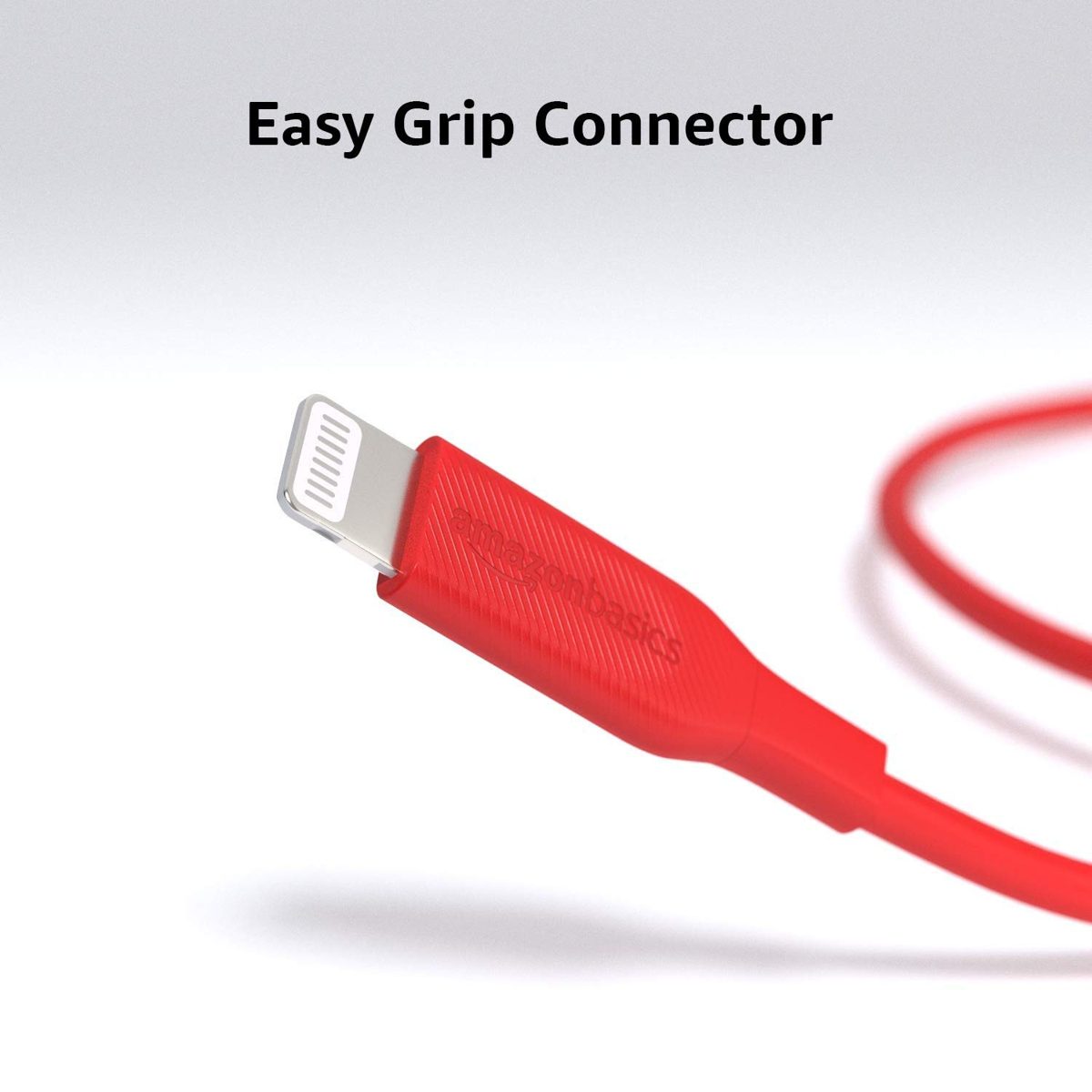 AmazonBasics USB-C to Lightning Cable, MFi Certified Apple Charger for iPhone 11 Pro/11 Pro Max - Red, 6-Foot