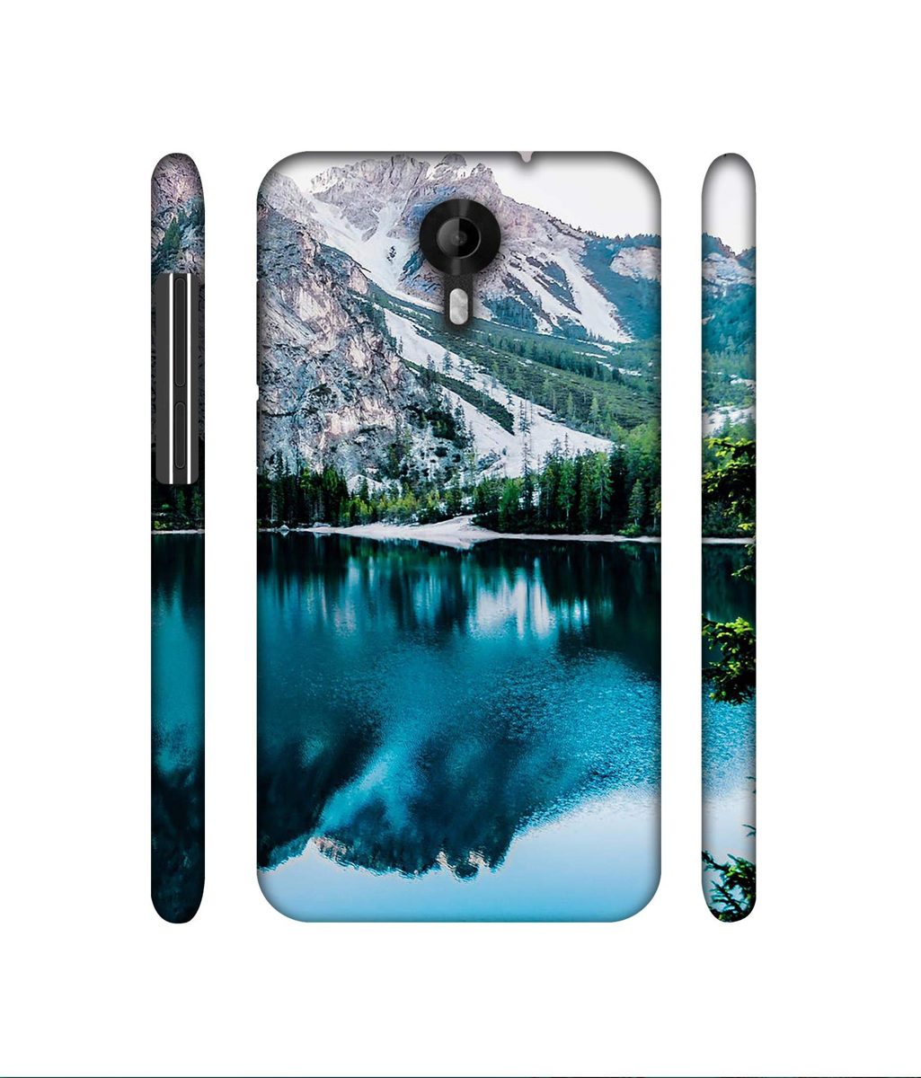 Amazon Brand - Solimo Designer Lake Mountain 3D Printed Hard Back Case Mobile Cover for Micromax Canvas Nitro 4G E455