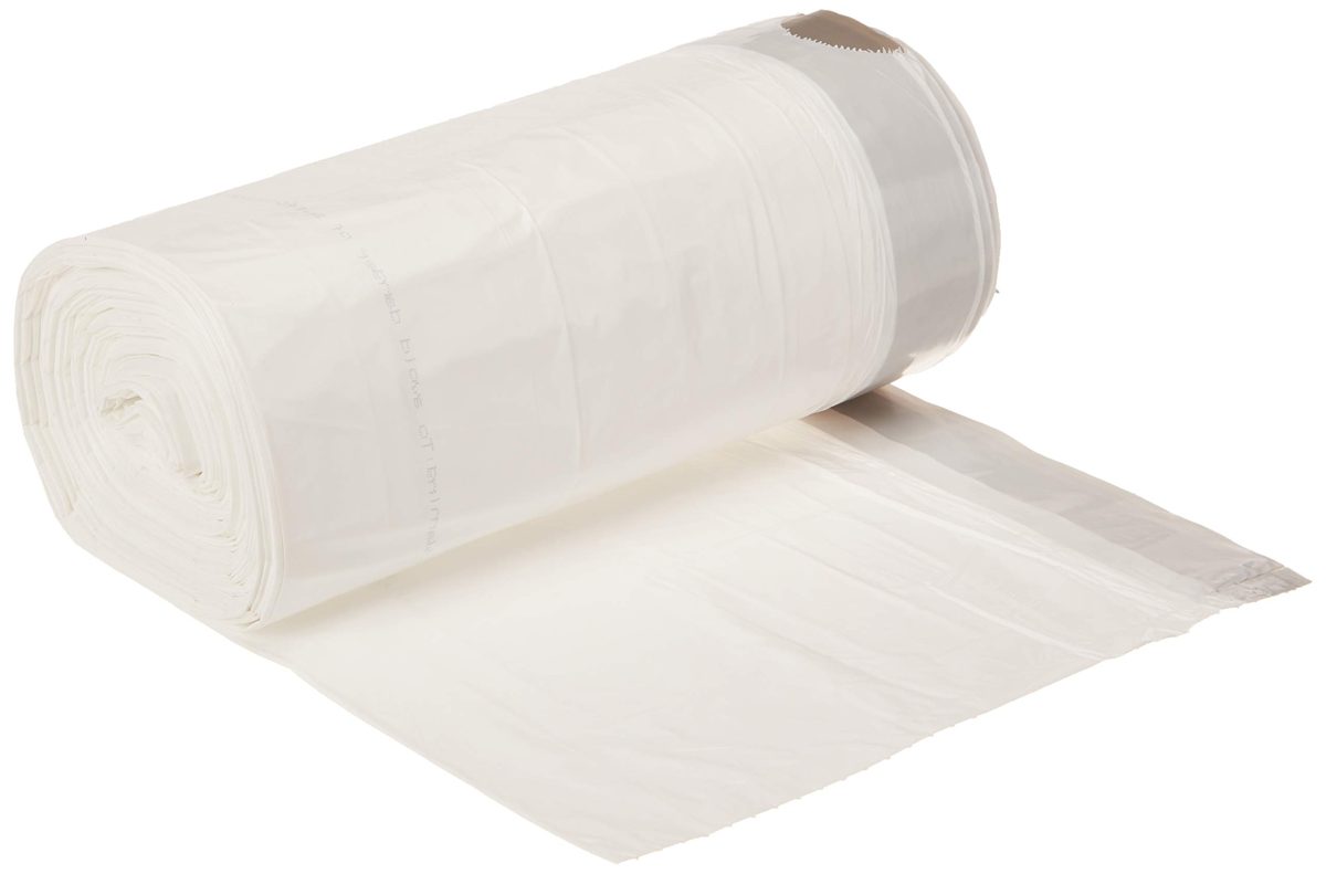 AmazonCommerical 13 Gallon Drawstring Tall Kitchen Trash Bags - 0.9 MIL - Lemon Scent - 280 Count