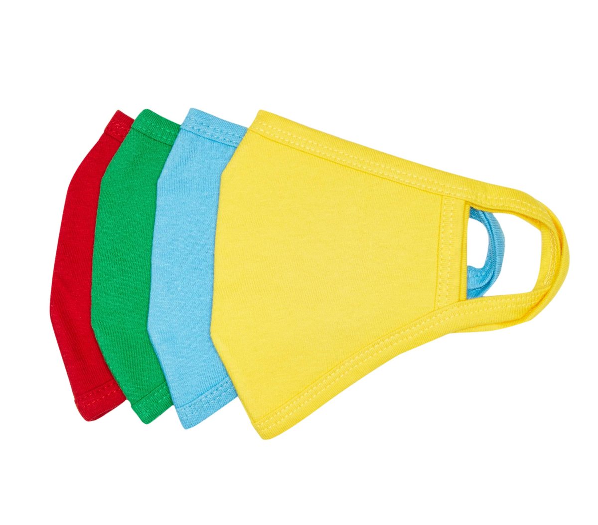 Quality Durables Kid's 4-Pack Reusable Face Covering, DO NOT USE, Big Kids