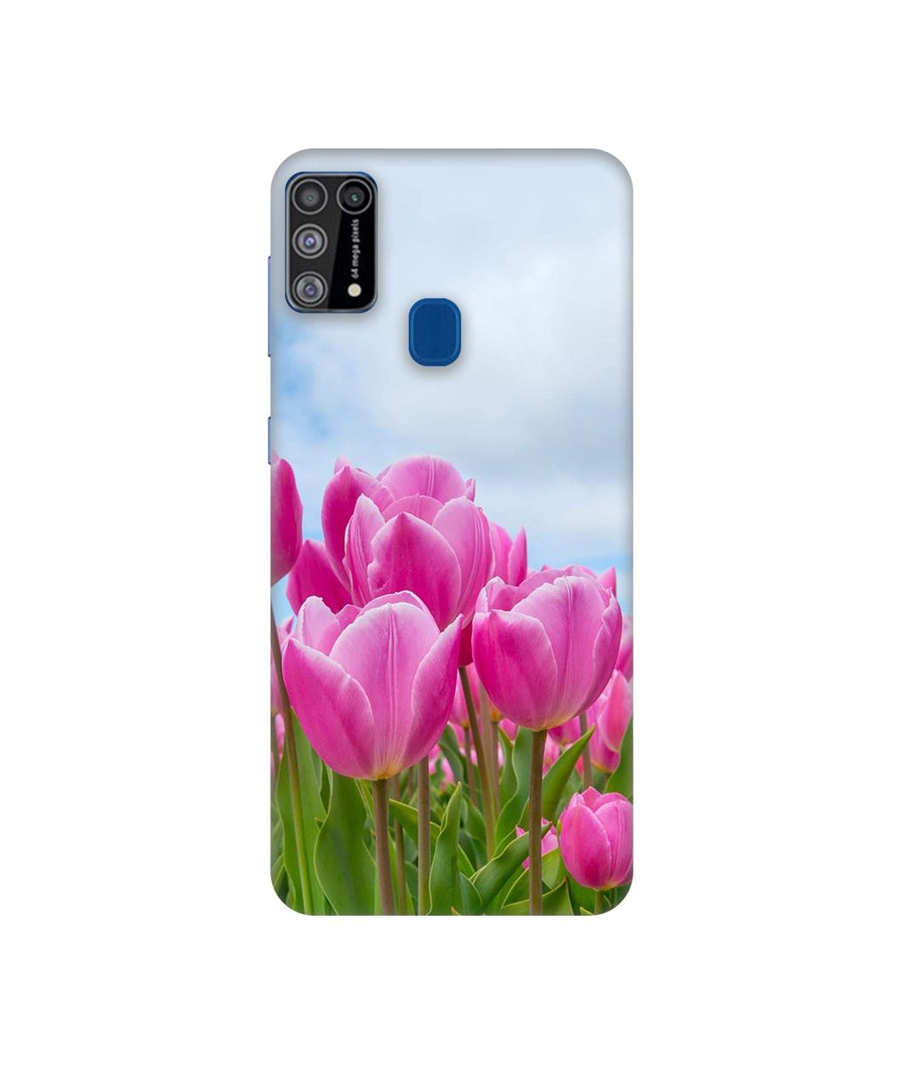 Amazon Brand - Solimo Designer Pink Lily 3D Printed Hard Back Case Mobile Cover for Samsung Galaxy M31