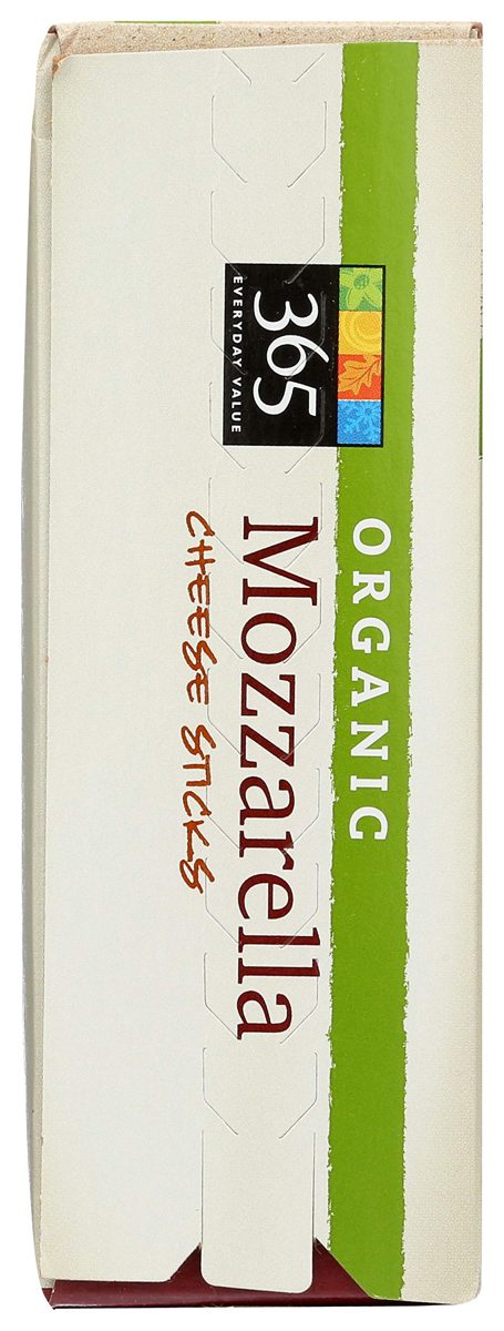 365 Everyday Value, Organic Mozzarella Cheese Sticks, 8 oz, (Frozen)