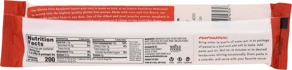 365 Everyday Value, Corn & Rice Gluten Free Spaghetti, 12 oz