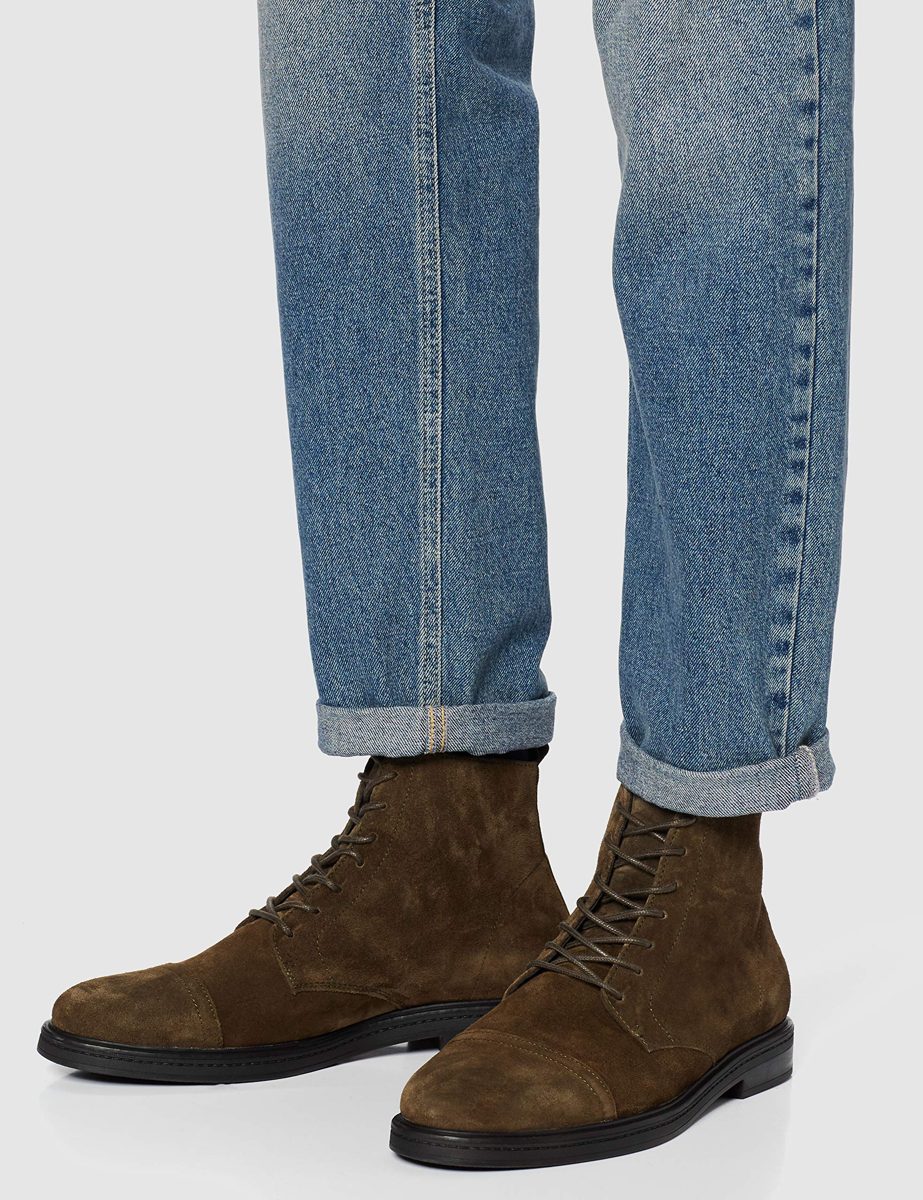 find. Amz135, Men's Ankle Classic Boots, Green(green (Khaki)), 11 UK (45 EU)