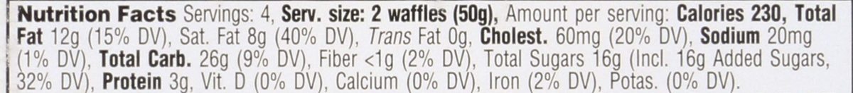 WHOLE FOODS MARKET Belgian Butter Waffles 8 Count, 7.1 OZ