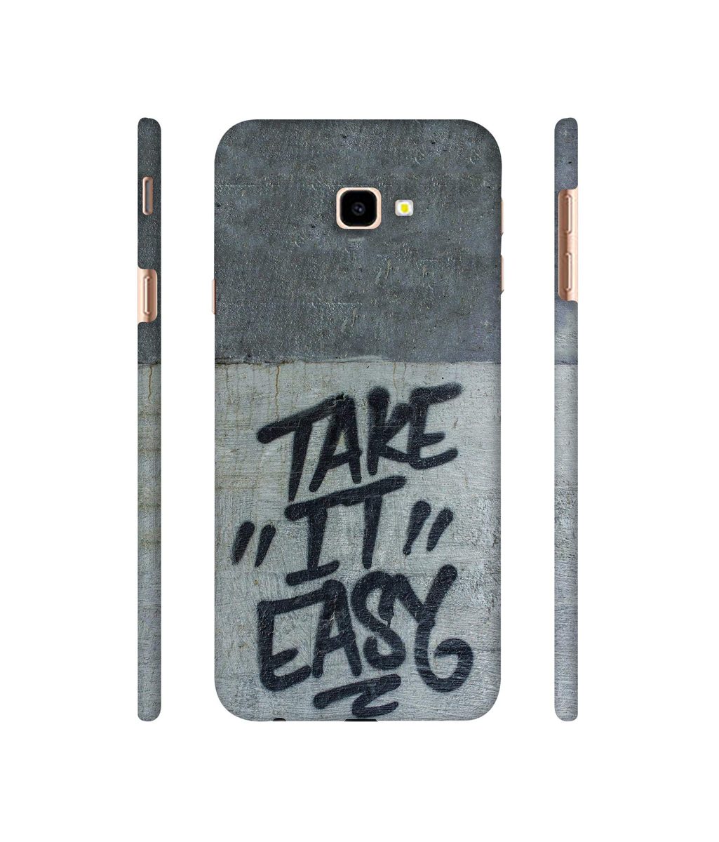 Amazon Brand - Solimo Designer Take It Easy 3D Printed Hard Back Case Mobile Cover for Samsung Galaxy J4 Plus