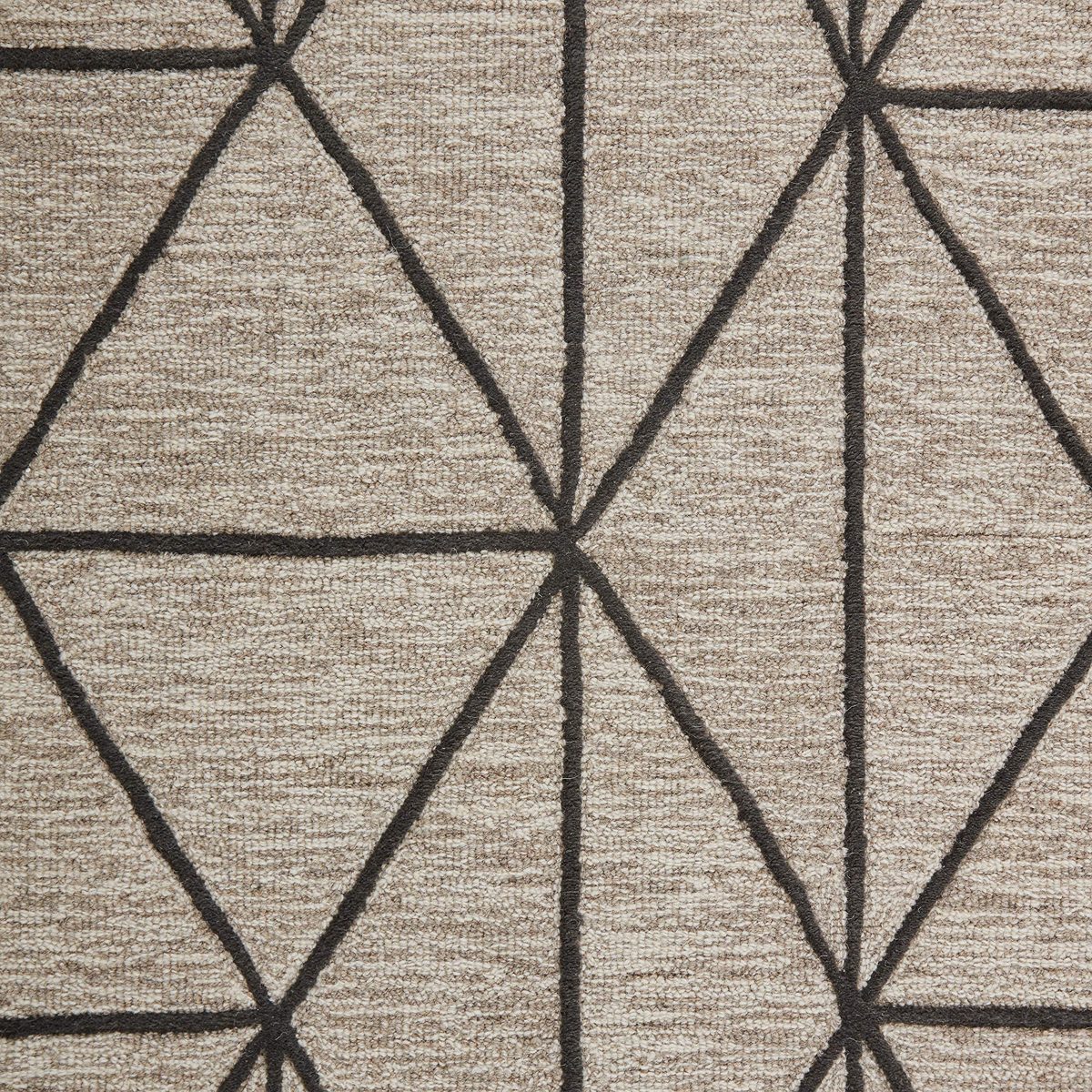 Rivet Wool Rug, 2'6" x 8', Gray, Charcoal