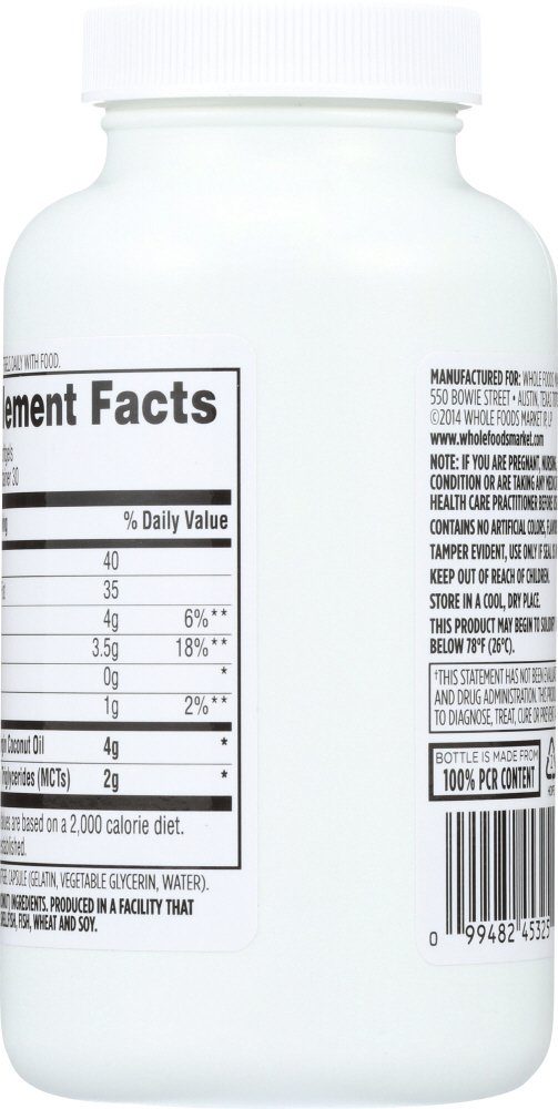 365 Everyday Value, Coconut Oil softgels, 120 Count
