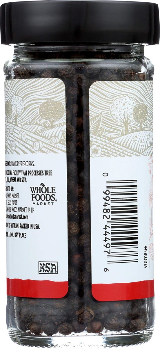 365 Everyday Value, Black Peppercorns, 1.87 oz