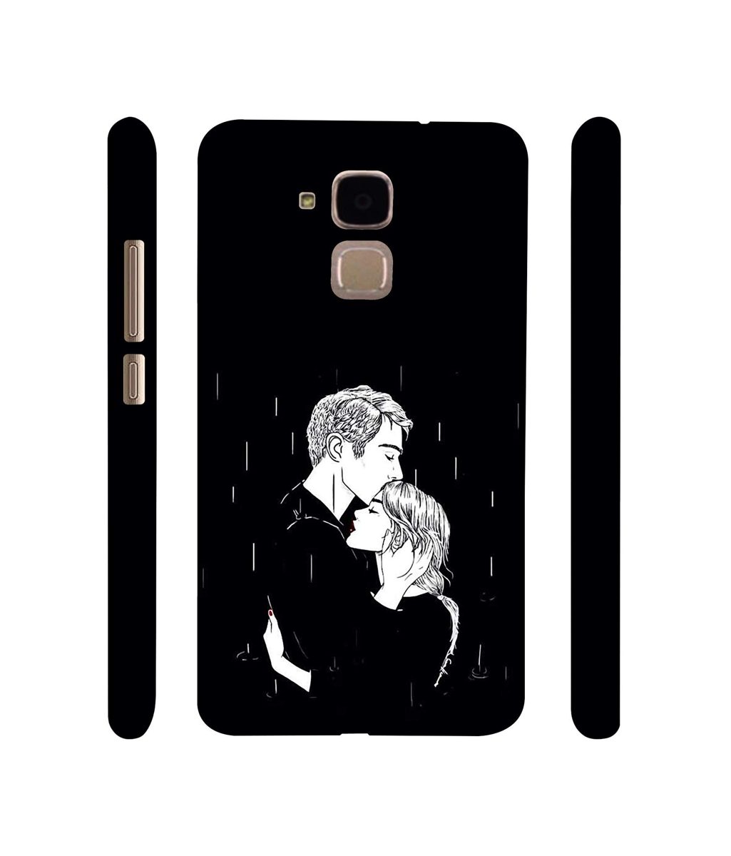 Amazon Brand - Solimo Designer Couples Standing in Rain 3D Printed Hard Back Case Mobile Cover for Huawei Honor 5c