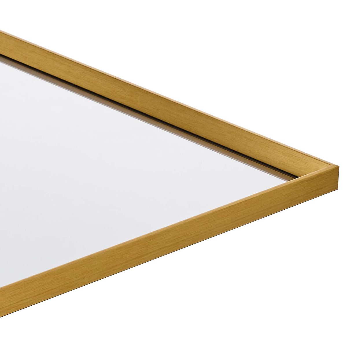 Amazon Basics Rectangular Wall Mirror 30" x 40" - Peaked Trim, Brass