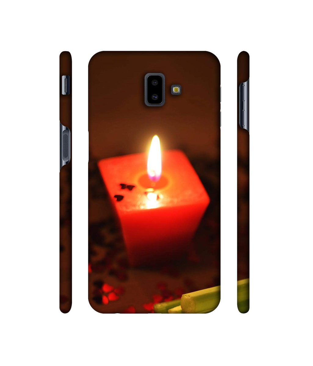 Amazon Brand - Solimo Designer Candle Light 3D Printed Hard Back Case Mobile Cover for Samsung Galaxy J6 Plus