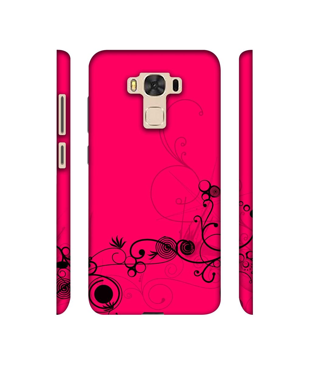 Amazon Brand - Solimo Designer Black Pattern on Pink 3D Printed Hard Back Case Mobile Cover for Asus Zenfone 3 Laser ZC551KL