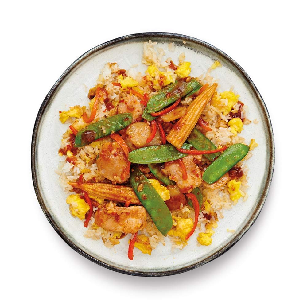 Amazon Meal Kits, Chicken & Vegetable Stir-Fry with Fried Rice, Serves 2