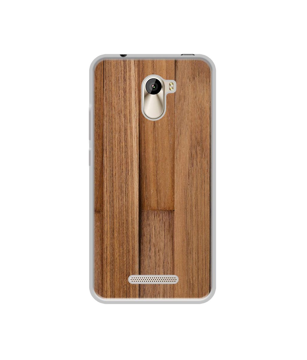 Amazon Brand - Solimo Designer Wooden Art UV Printed Soft Back Case Mobile Cover for Karbonn Aura Power 4G Plus