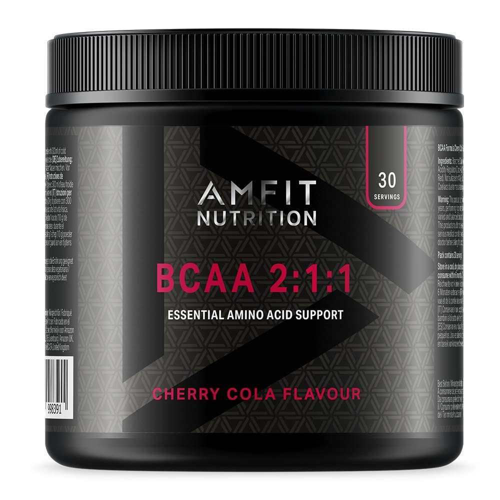Amazon Brand - Amfit Nutrition - BCAA 2:1:1 - Cherry Cola Flavour 300g , 30 servings