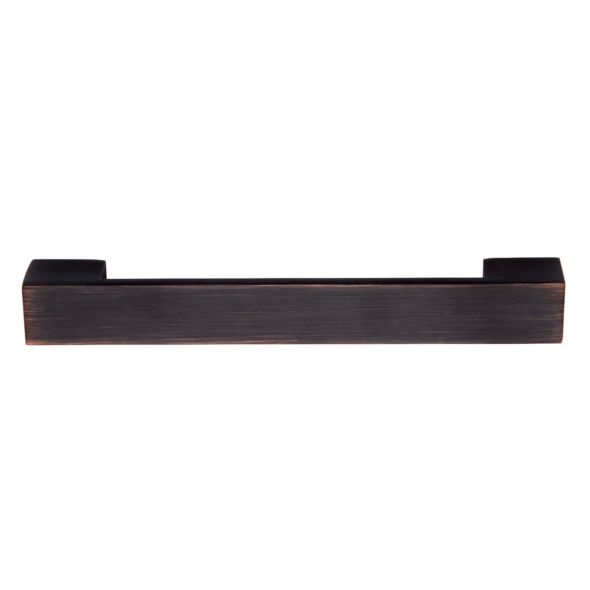 AmazonBasics Short Modern Cabinet Handle, 7.68" Length (6.3" Hole Center), Oil Rubbed Bronze, 10-Pack