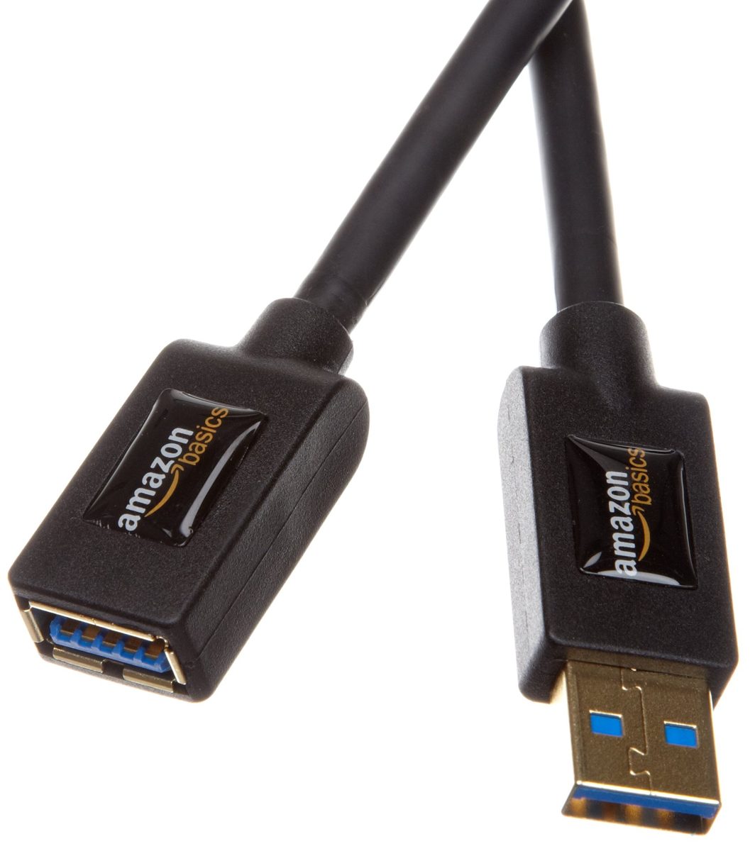 AmazonBasics USB 3.0 Extension Cable - A-Male to A-Female - 9.8 Feet (3.0 Meters)