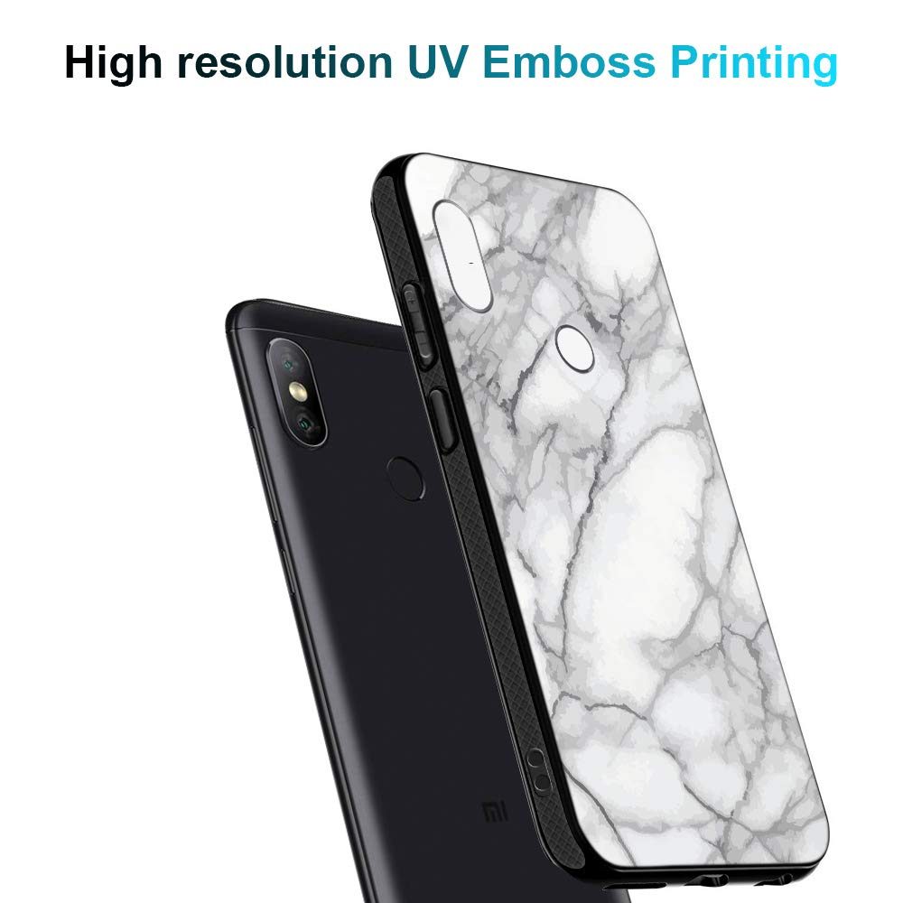 Amazon Brand - Solimo Designer Marble Printed Hard Back Case Mobile Cover for Redmi Note 6 Pro