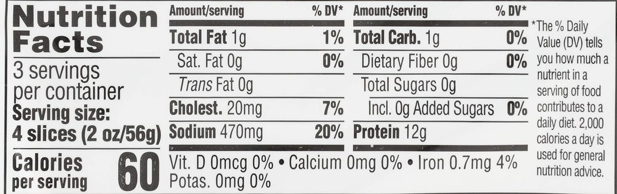 365 Everyday Value, Smoked Turkey Breast Deli Slices, 98% Lean, 6 oz