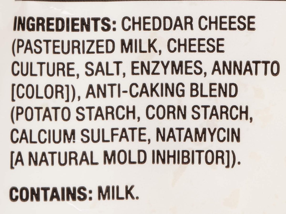 Amazon Brand - Happy Belly Shredded Mild Cheddar, 16 Ounce