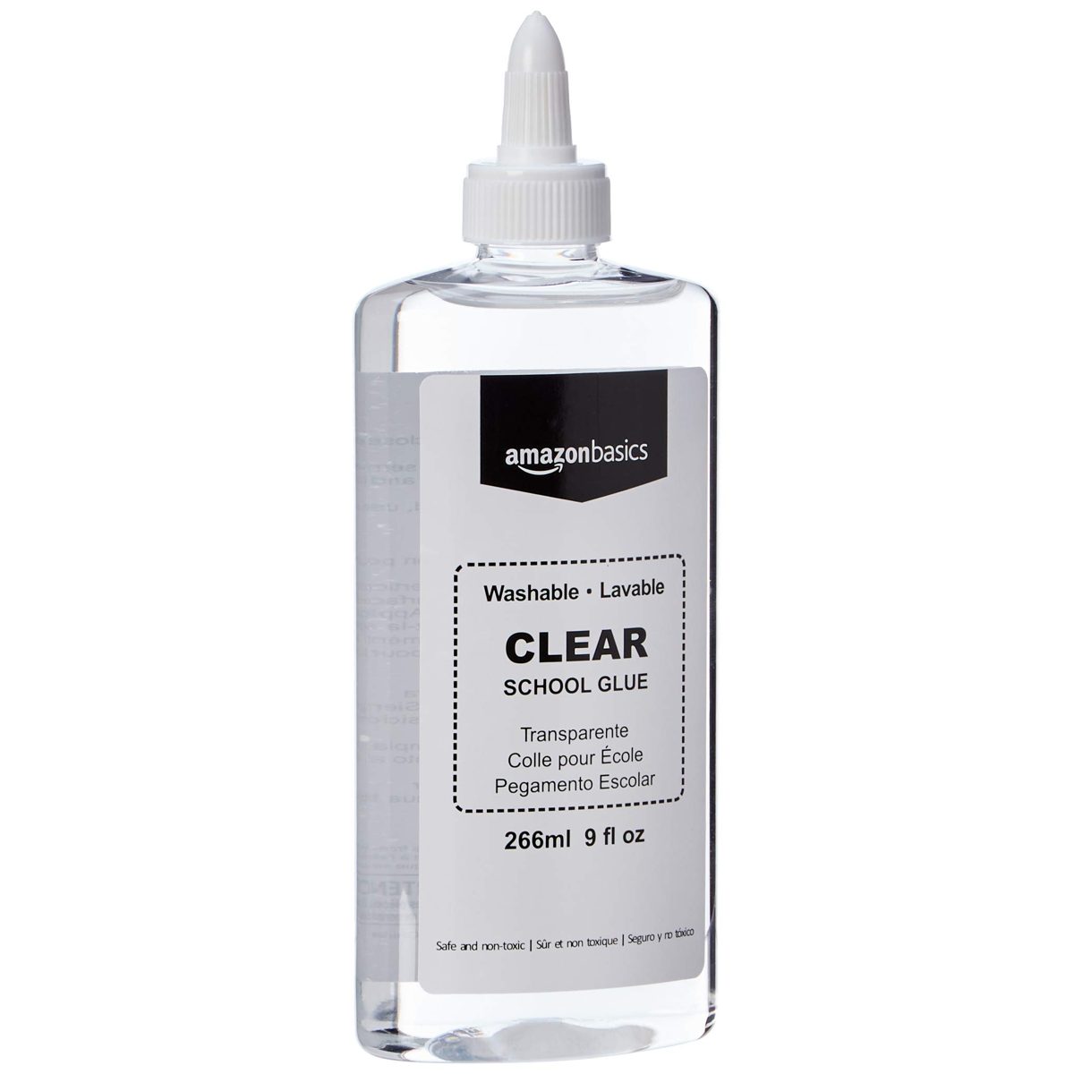 AmazonBasics All Purpose Washable Clear Liquid Glue - Great for Making Slime, 1 Gallon Bottle