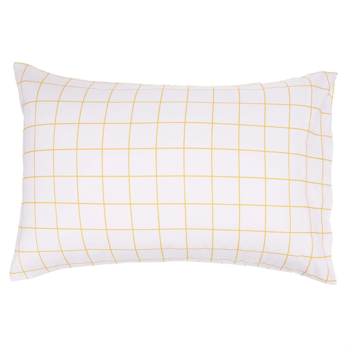 AmazonBasics College Dorm Bed-in-a-Bag with Elastic Storage Pockets - Full/Queen - Gold Grid