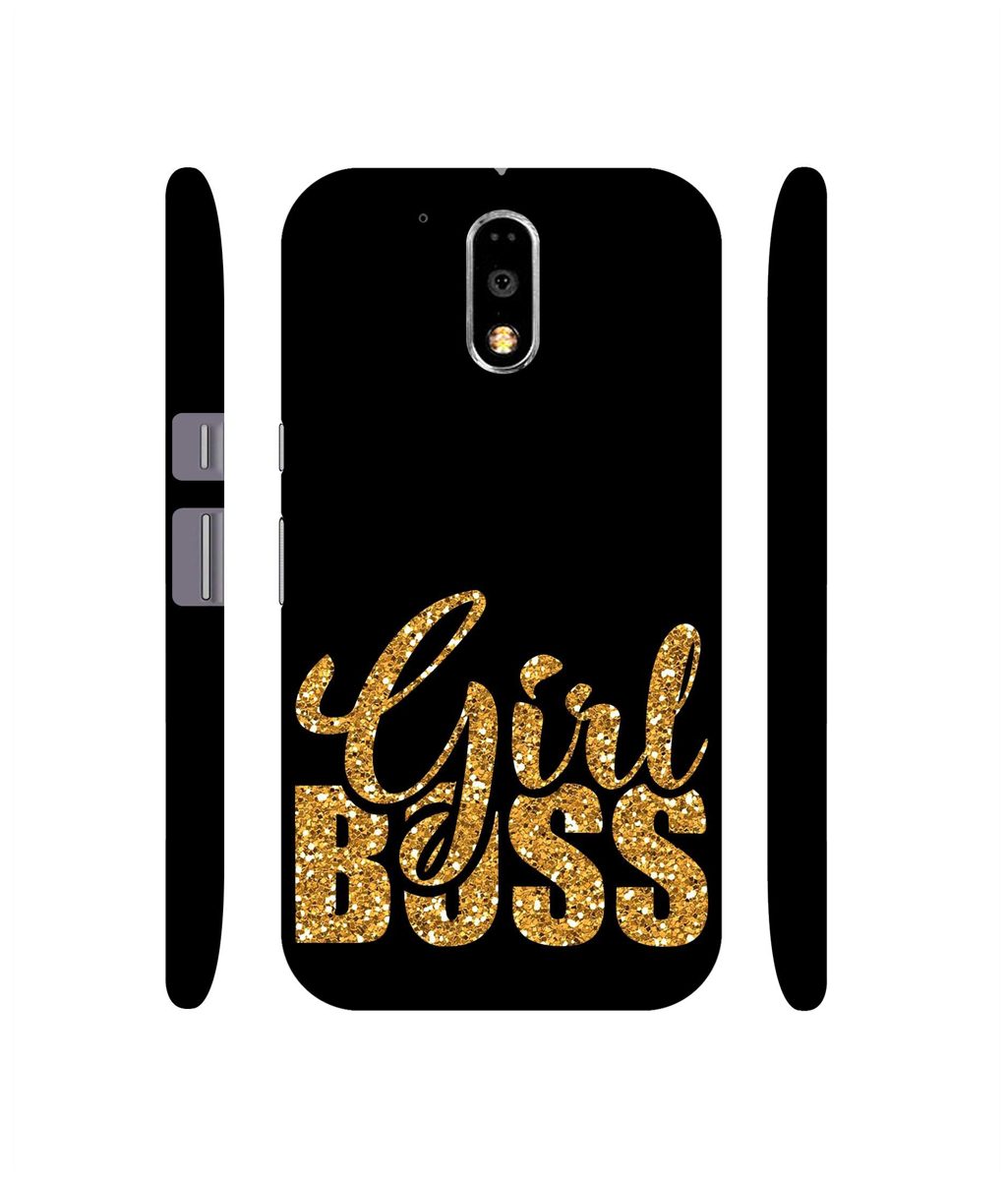 Amazon Brand - Solimo Designer Sparkle Girl Boss 3D Printed Hard Back Case Mobile Cover for Motorola Moto G4 Plus