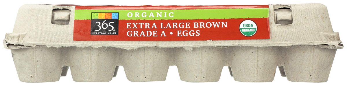 365 EVERYDAY VALUE Organic Brown Extra Large Grade A Eggs, 12 CT