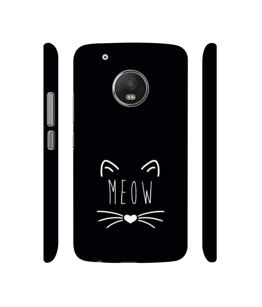 Amazon Brand - Solimo Designer Meow 3D Printed Hard Back Case Mobile Cover for Motorola Moto G5