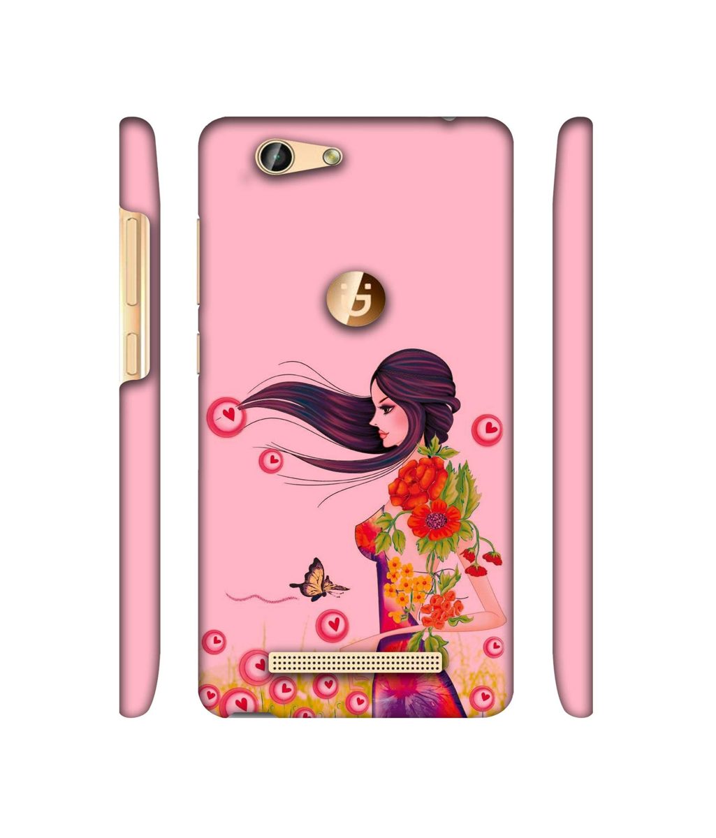 Amazon Brand - Solimo Designer Lady Vector Pattern 3D Printed Hard Back Case Mobile Cover for Gionee F103 Pro
