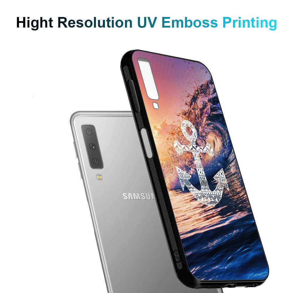 Amazon Brand - Solimo Designer Anchor Printed Hard Back Case Mobile Cover for Samsung Galaxy A7 (2018) (D1272)